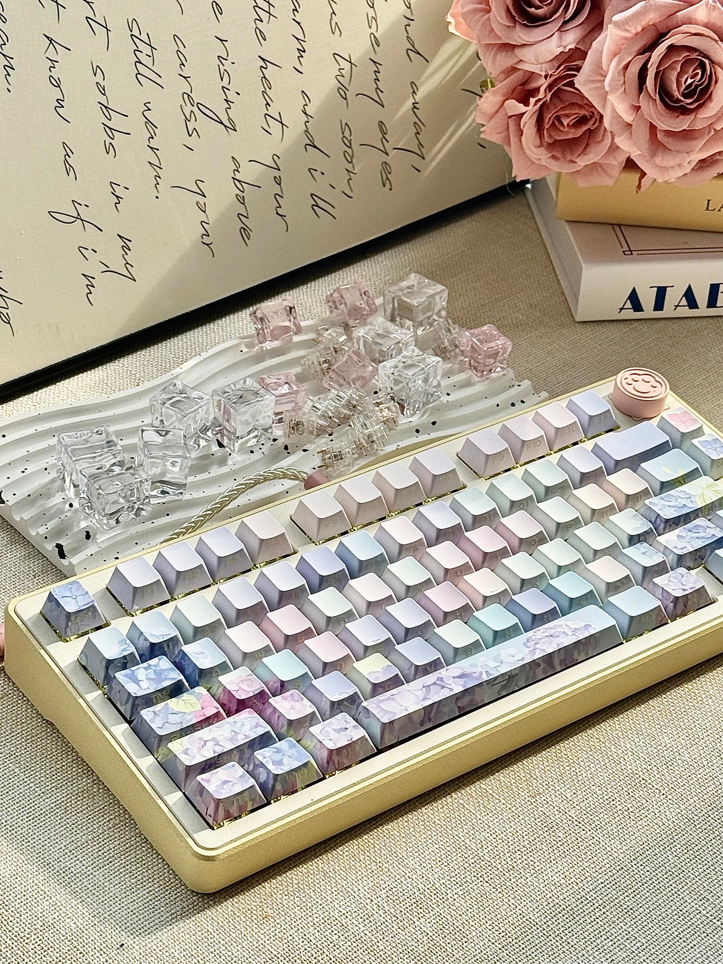 130 Keys Cherry Profile Endless Summer Theme PBT Keycaps - Keebookeys