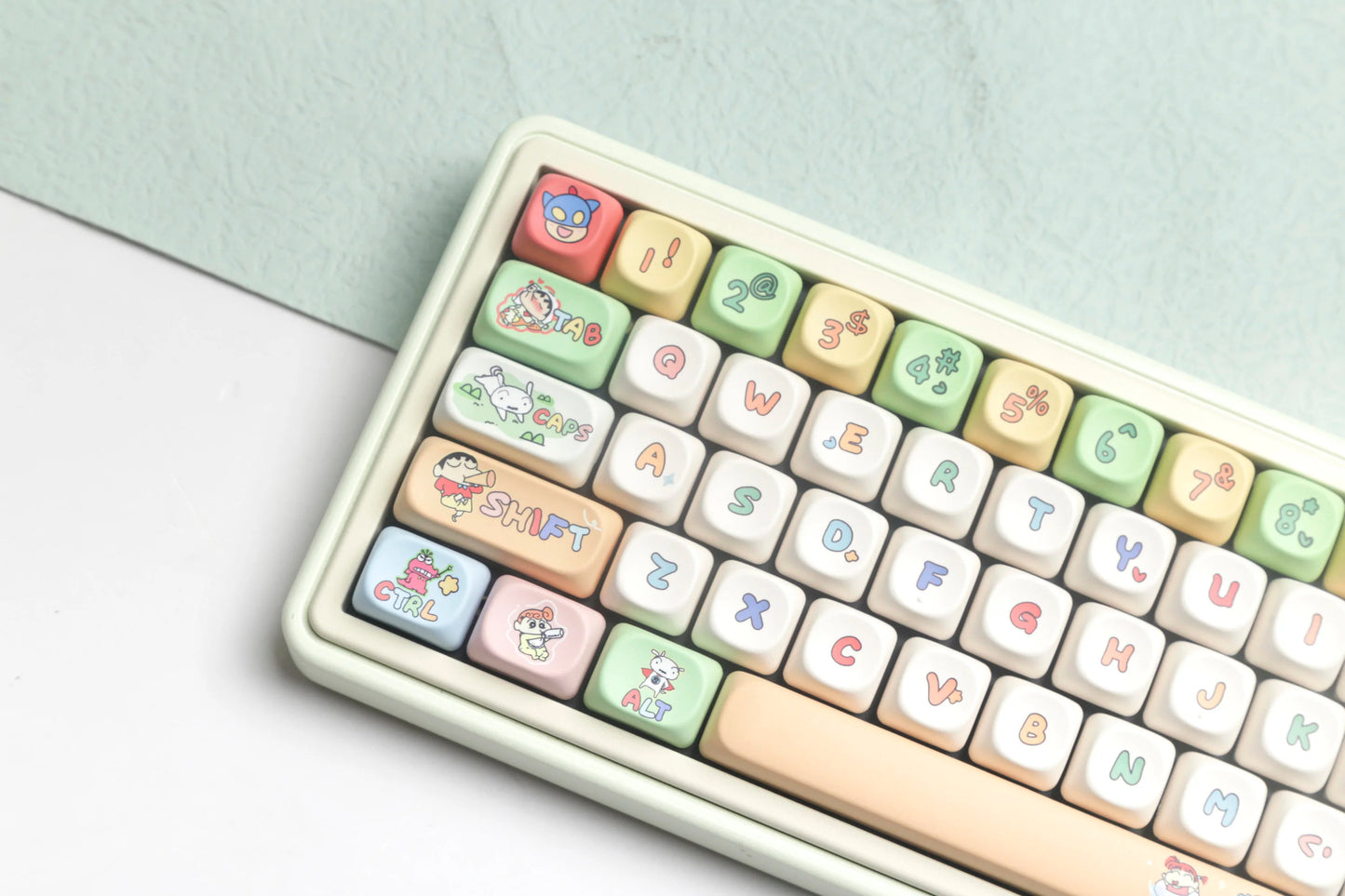MOG/MOA Profile Crayon Kid Theme Keycaps - Keebookeys