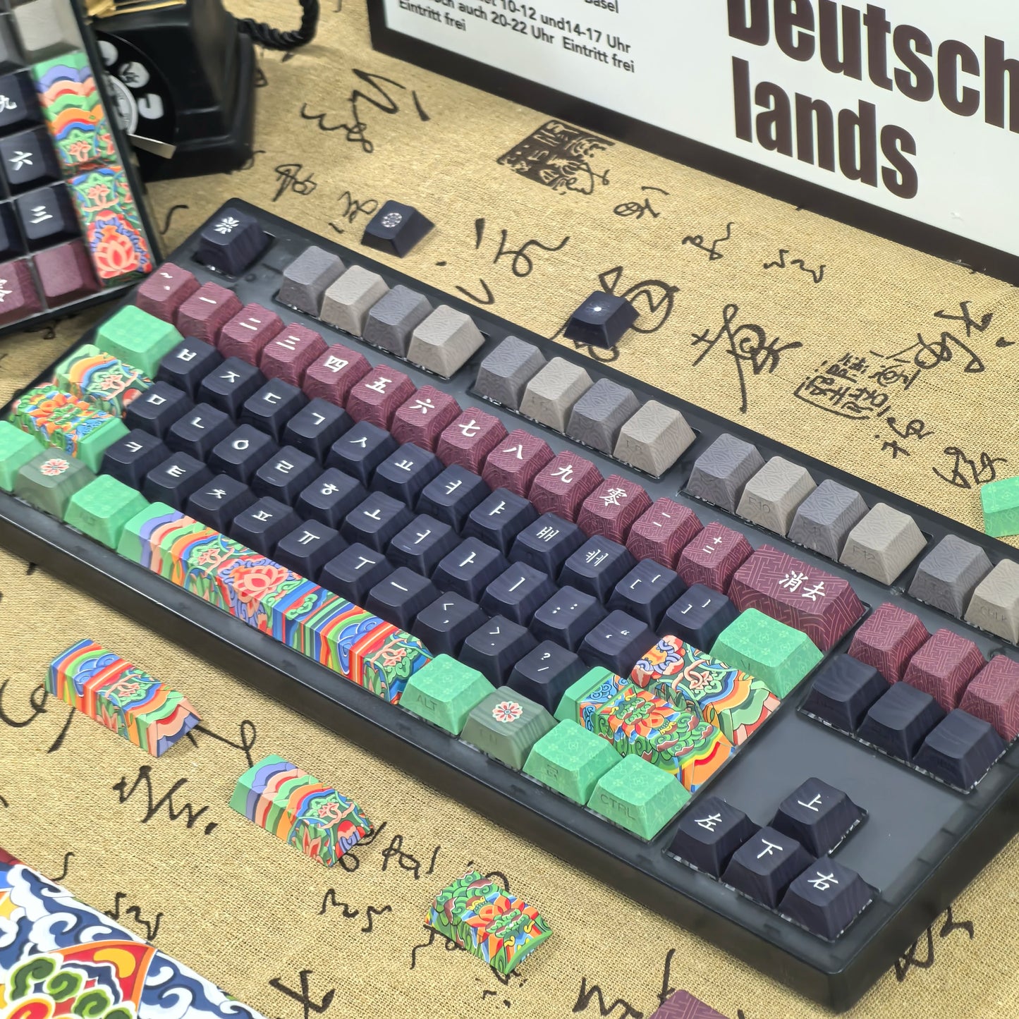 Chinese Ancient Architecture Theme Keycap - Keebookeys