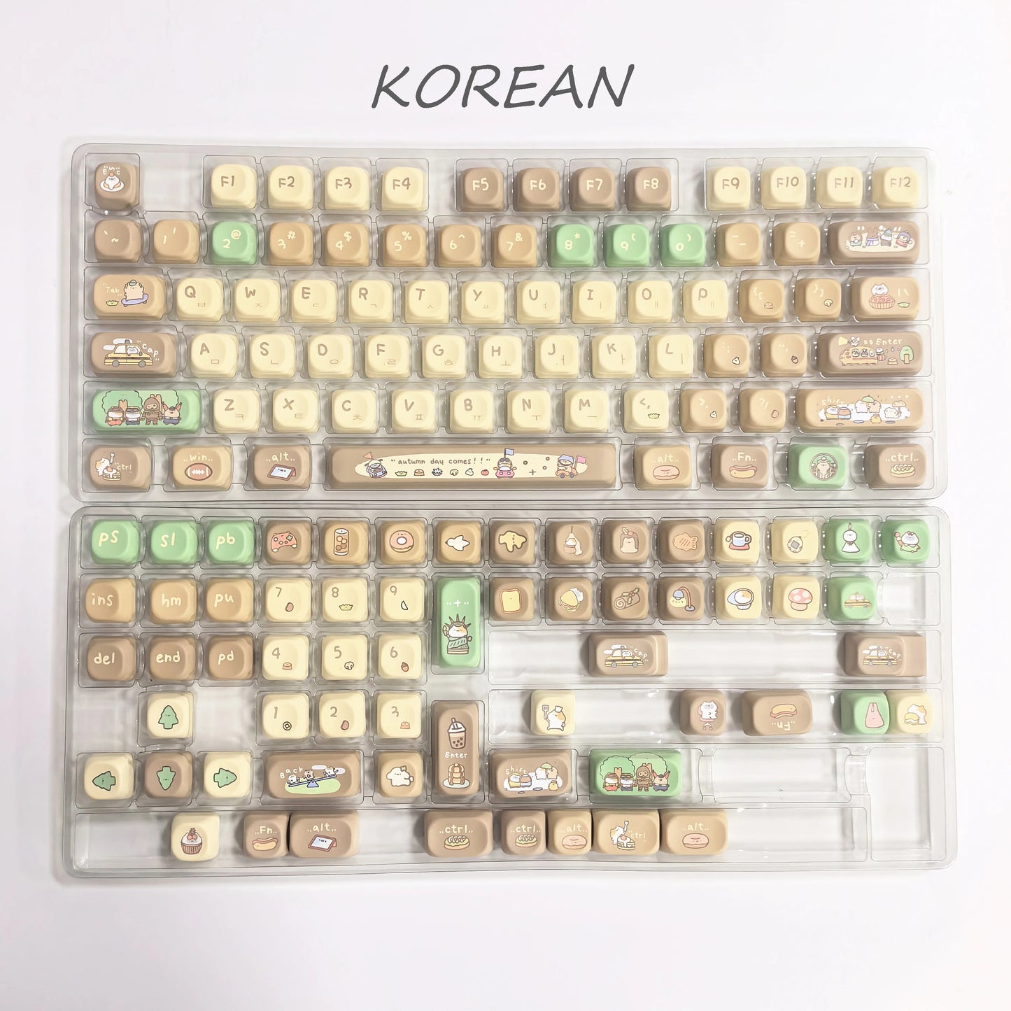 MOA Profile Khaki Cocoa Theme PBT Keycap - Keebookeys