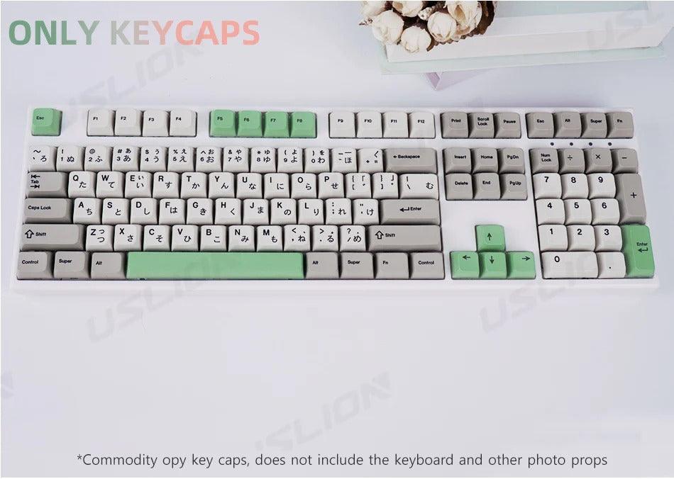 138 Keys Retro Cherry Profile Keycaps - Keebookeys