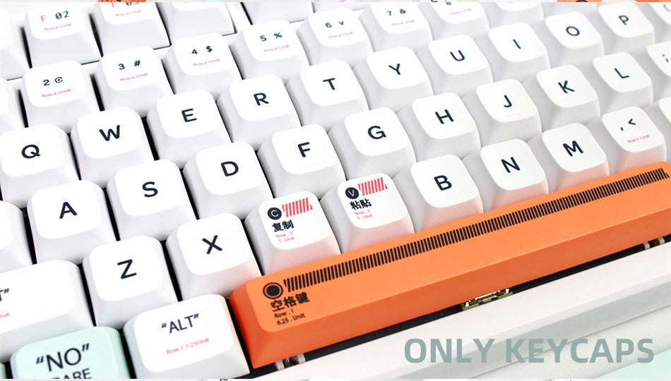 141 Keys XDA Profile Plastic Theme PBT Keycaps - Keebookeys