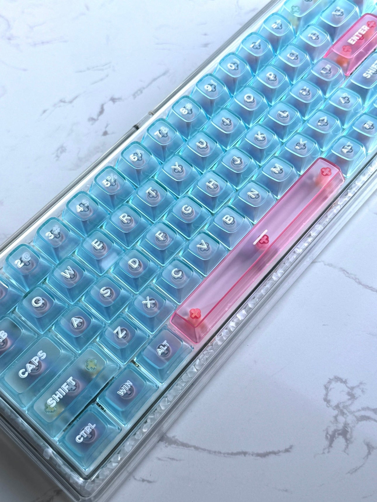 Luminous Glow Stone Keyboard/Base 68 - Keebookeys