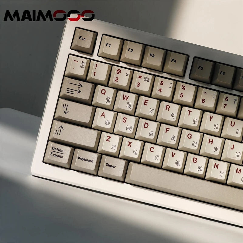 145 Keys Cherry Profile Material Texture Simple Theme Keycap - Keebookeys