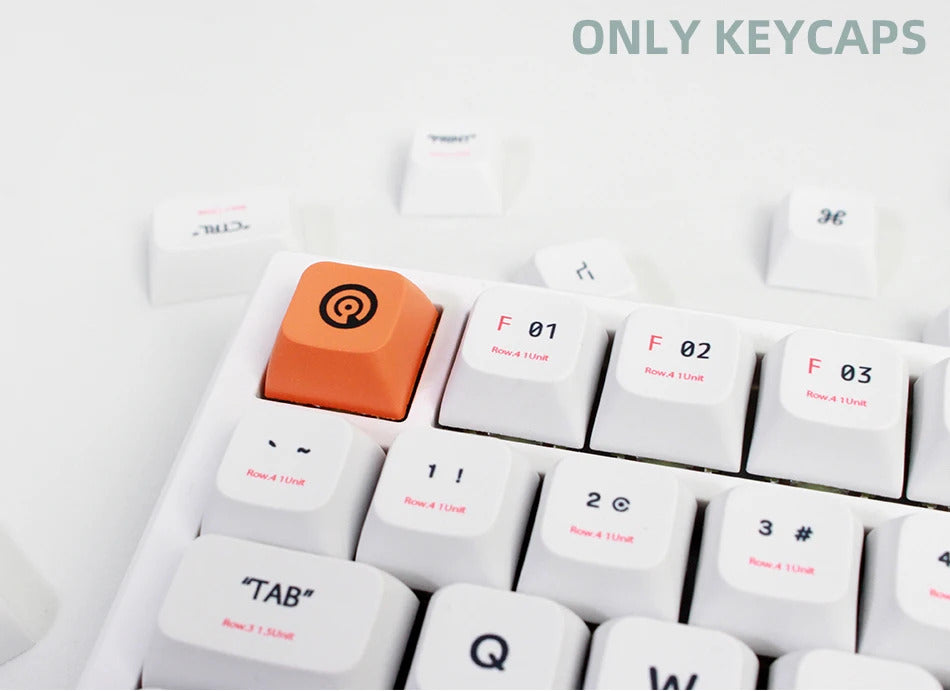 141 Keys XDA Profile Plastic Theme PBT Keycaps - Keebookeys