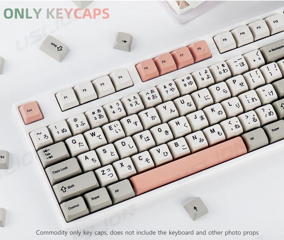 138 Keys Retro Cherry Profile Keycaps - Keebookeys