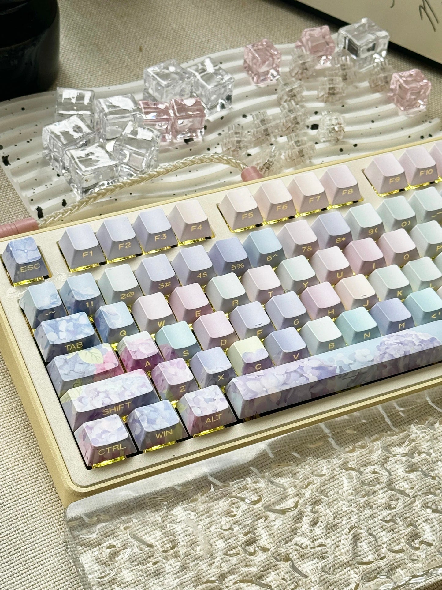 130 Keys Cherry Profile Endless Summer Theme PBT Keycaps - Keebookeys