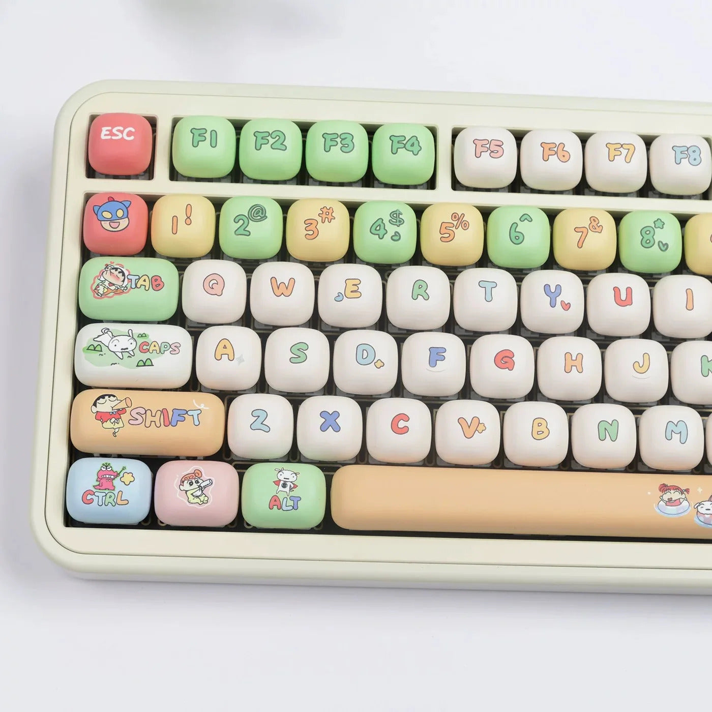 MOG/MOA Profile Crayon Kid Theme Keycaps - Keebookeys