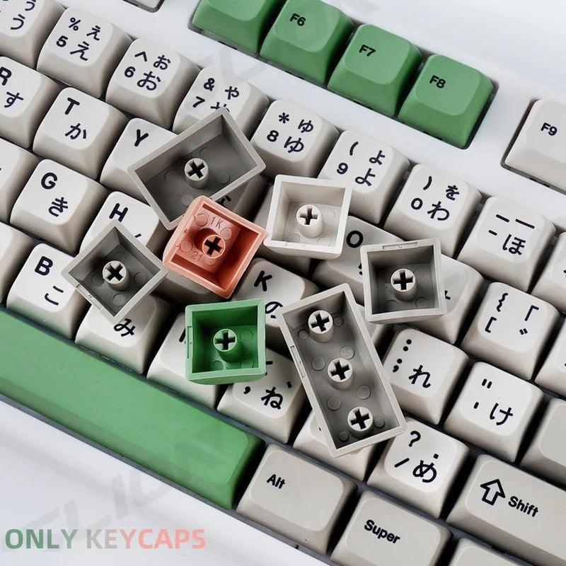 138 Keys Retro Cherry Profile Keycaps - Keebookeys
