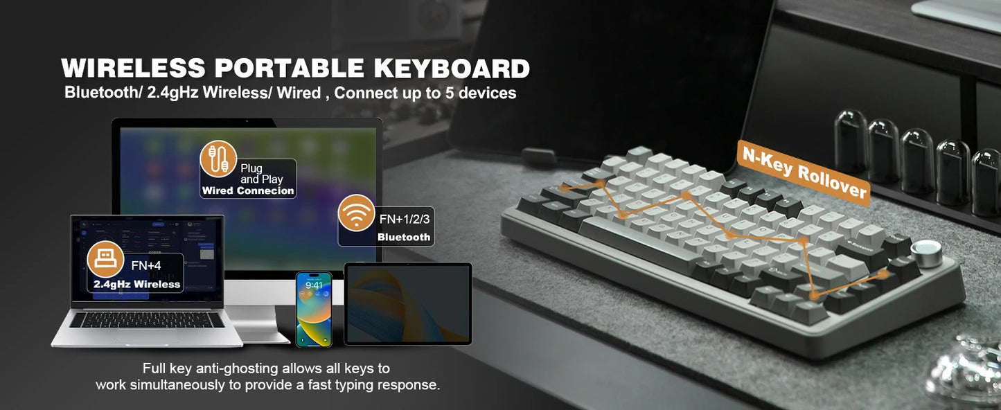 YUNZII B75 PRO Mechanical Keyboard - Keebookeys
