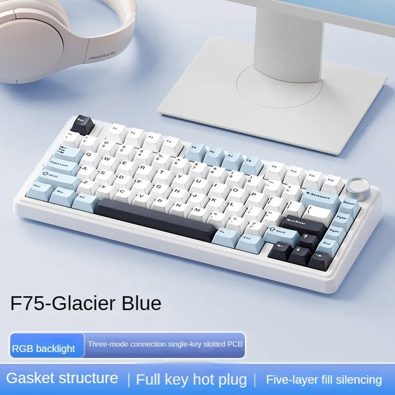 AULA F75 Wireless Mechanical Keyboard - Keebookeys
