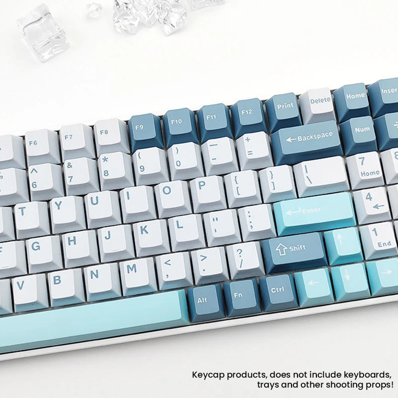 126 Keys Cherry Profile Minimalist PBT Keycaps - Keebookeys