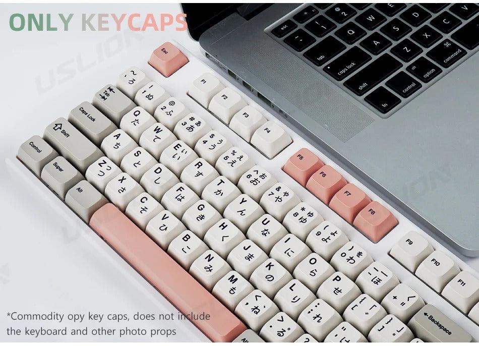 138 Keys Retro Cherry Profile Keycaps - Keebookeys