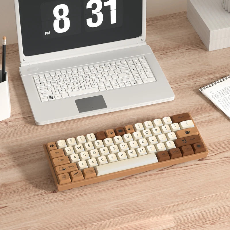 XDA Profile 143 Keys Coffee Cat PBT Keycaps - Keebookeys