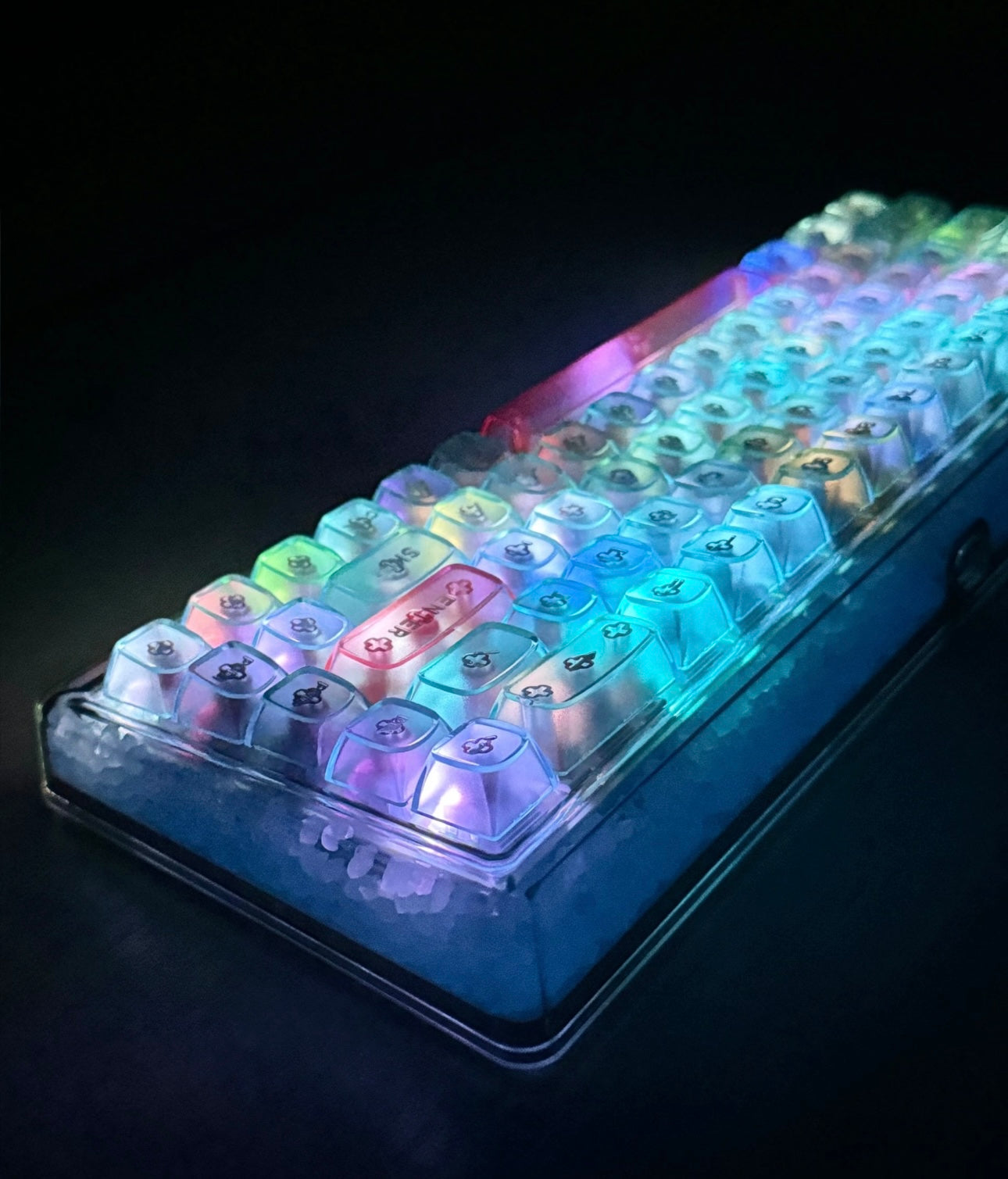 Luminous Glow Stone Keyboard/Base 68 - Keebookeys