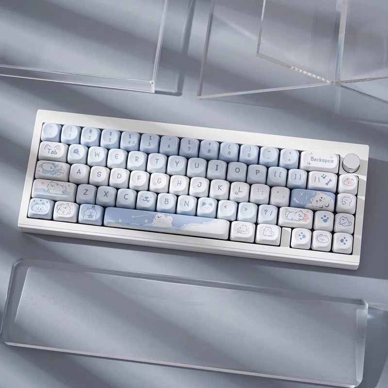 MOA Profile Samoyed Dogs PBT Keycaps - Keebookeys