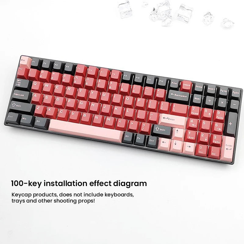 126 Keys Cherry Profile Minimalist PBT Keycaps - Keebookeys