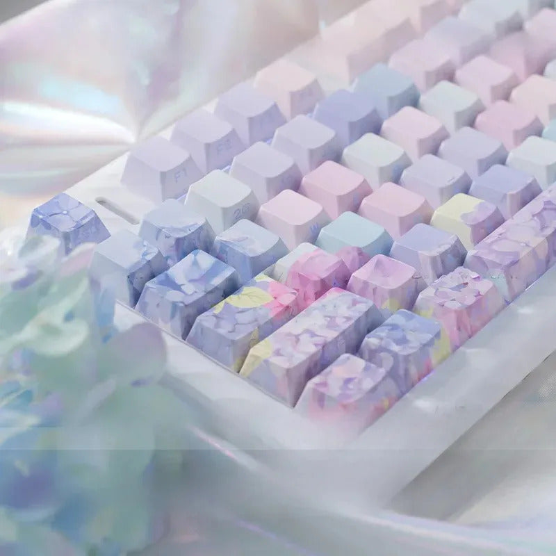 130 Keys Cherry Profile Endless Summer Theme PBT Keycaps - Keebookeys