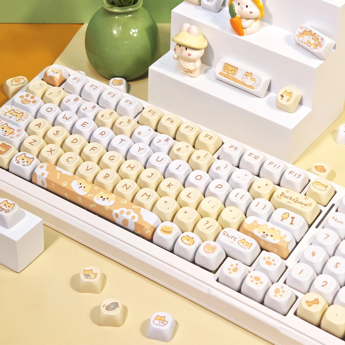95 Keys Sweet Zoo Series MOA Profile PBT Keycaps - Keebookeys