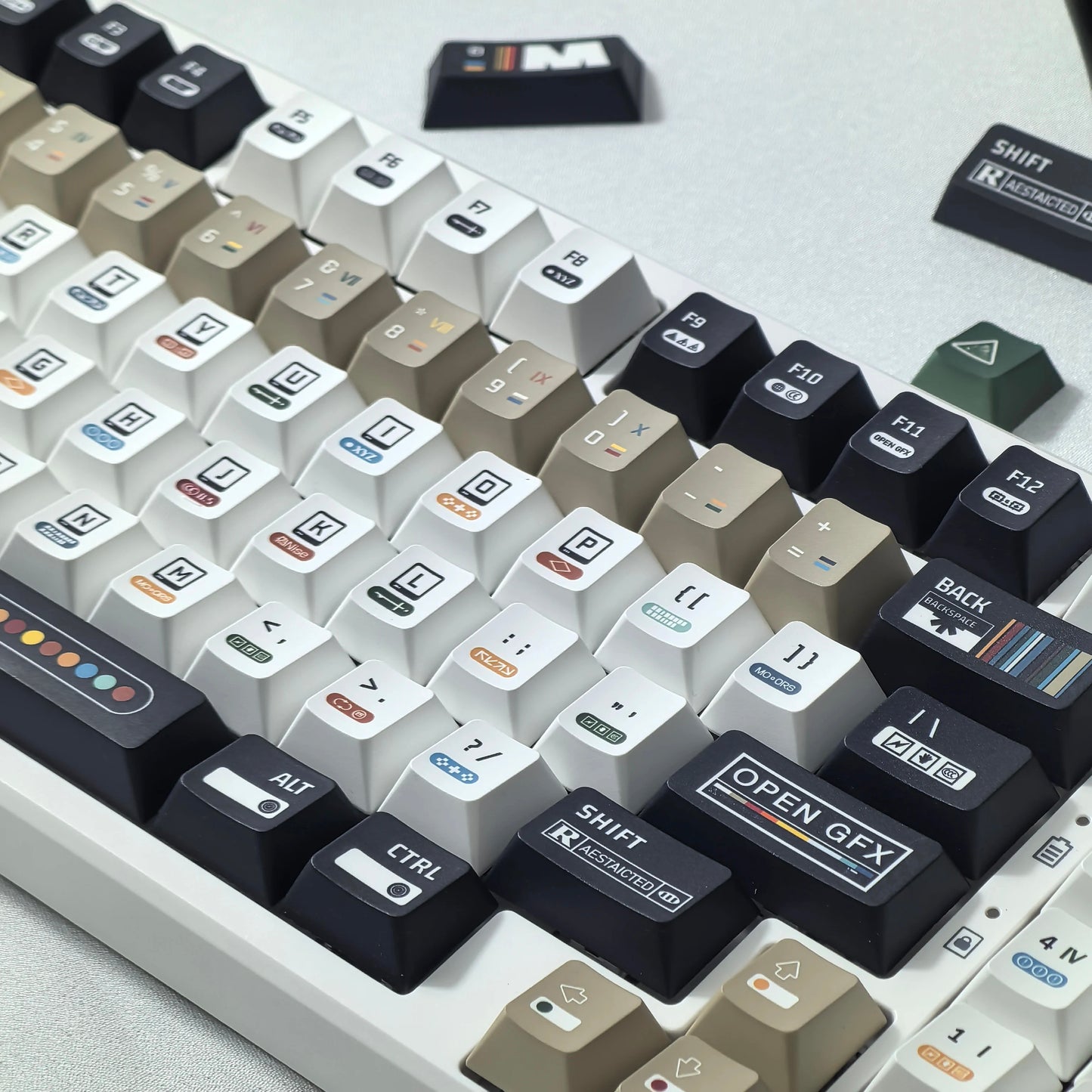 135 Keys Cherry Profile Maximalism Theme PBT Keycap Set - Keebookeys