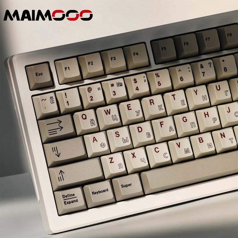 145 Keys Cherry Profile Material Texture Simple Theme Keycap - Keebookeys
