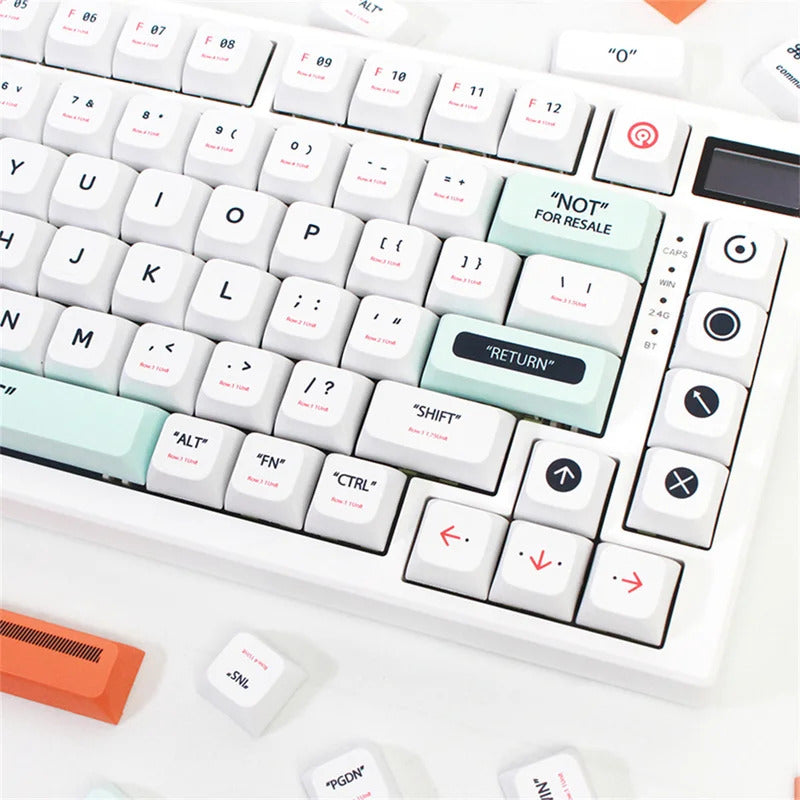 141 Keys XDA Profile Plastic Theme PBT Keycaps - Keebookeys