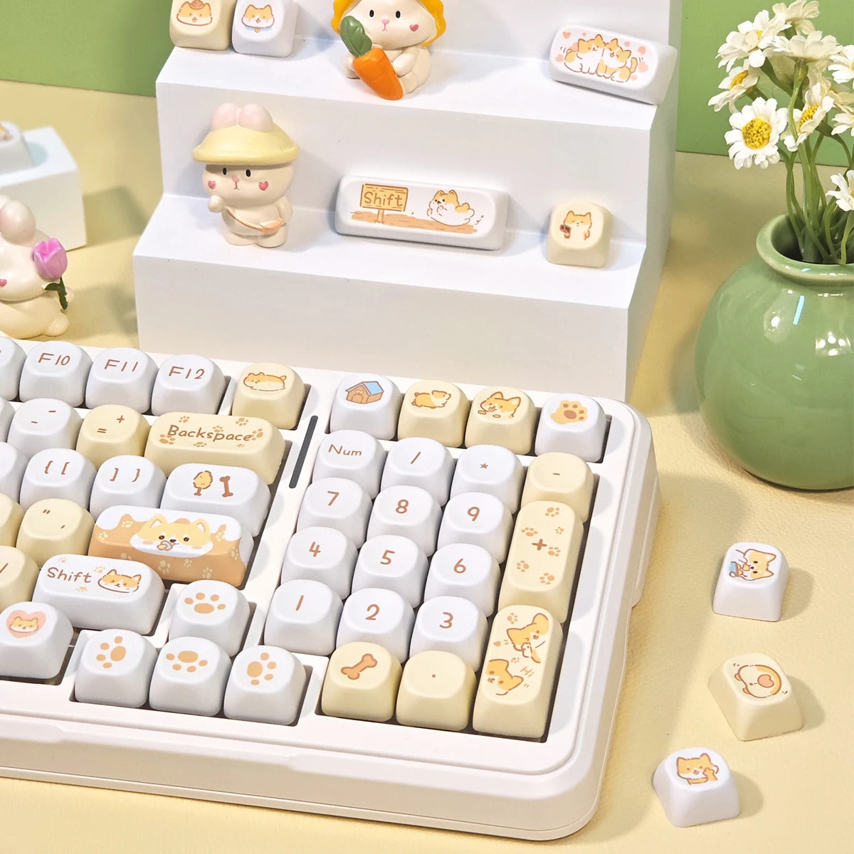 95 Keys Sweet Zoo Series MOA Profile PBT Keycaps - Keebookeys