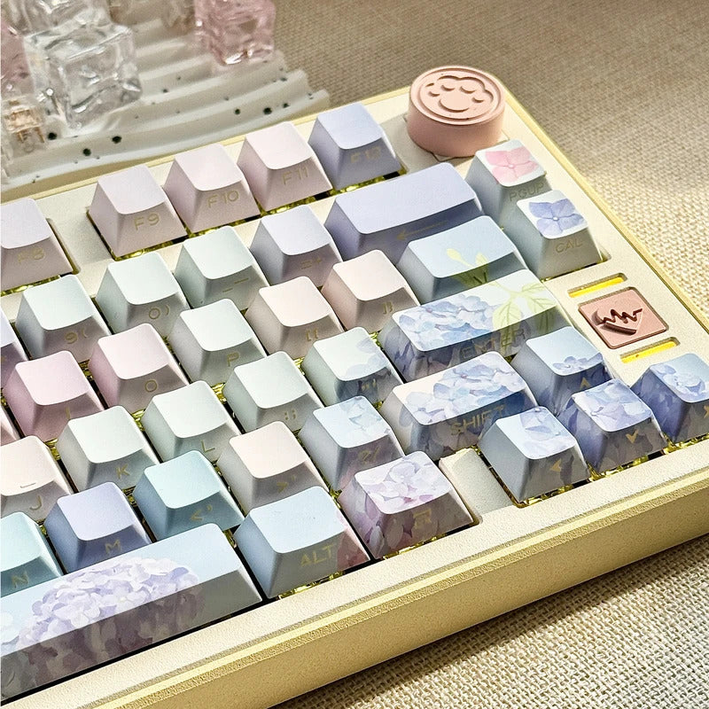 130 Keys Cherry Profile Endless Summer Theme PBT Keycaps - Keebookeys