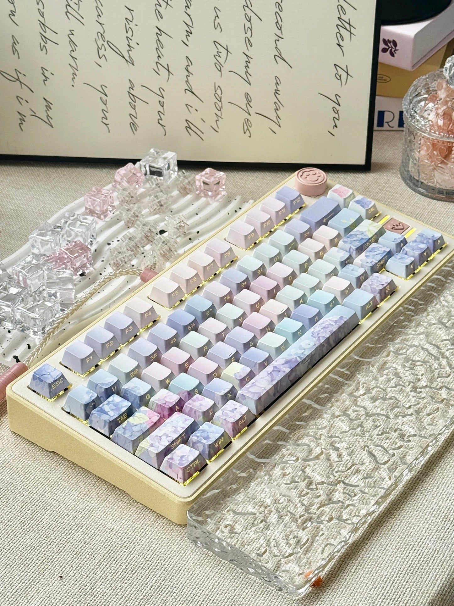 130 Keys Cherry Profile Endless Summer Theme PBT Keycaps - Keebookeys