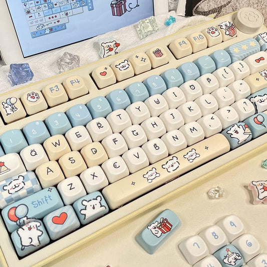 MOA Profile Minimalist Dog Keycaps - Keebookeys