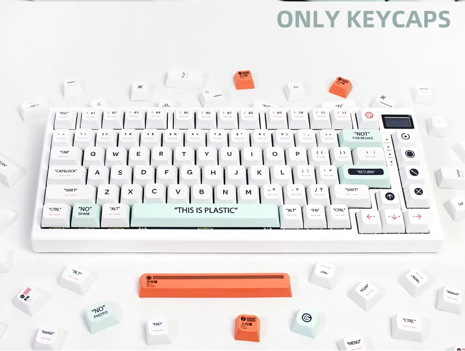141 Keys XDA Profile Plastic Theme PBT Keycaps - Keebookeys