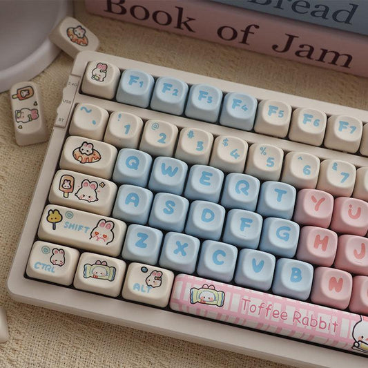 MOA Profile Milk Candy Bunny Keycaps - Keebookeys