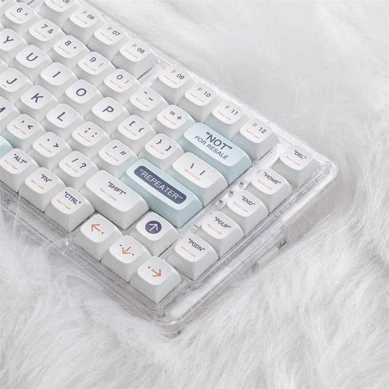 141 Keys XDA Profile Plastic Theme PBT Keycaps - Keebookeys
