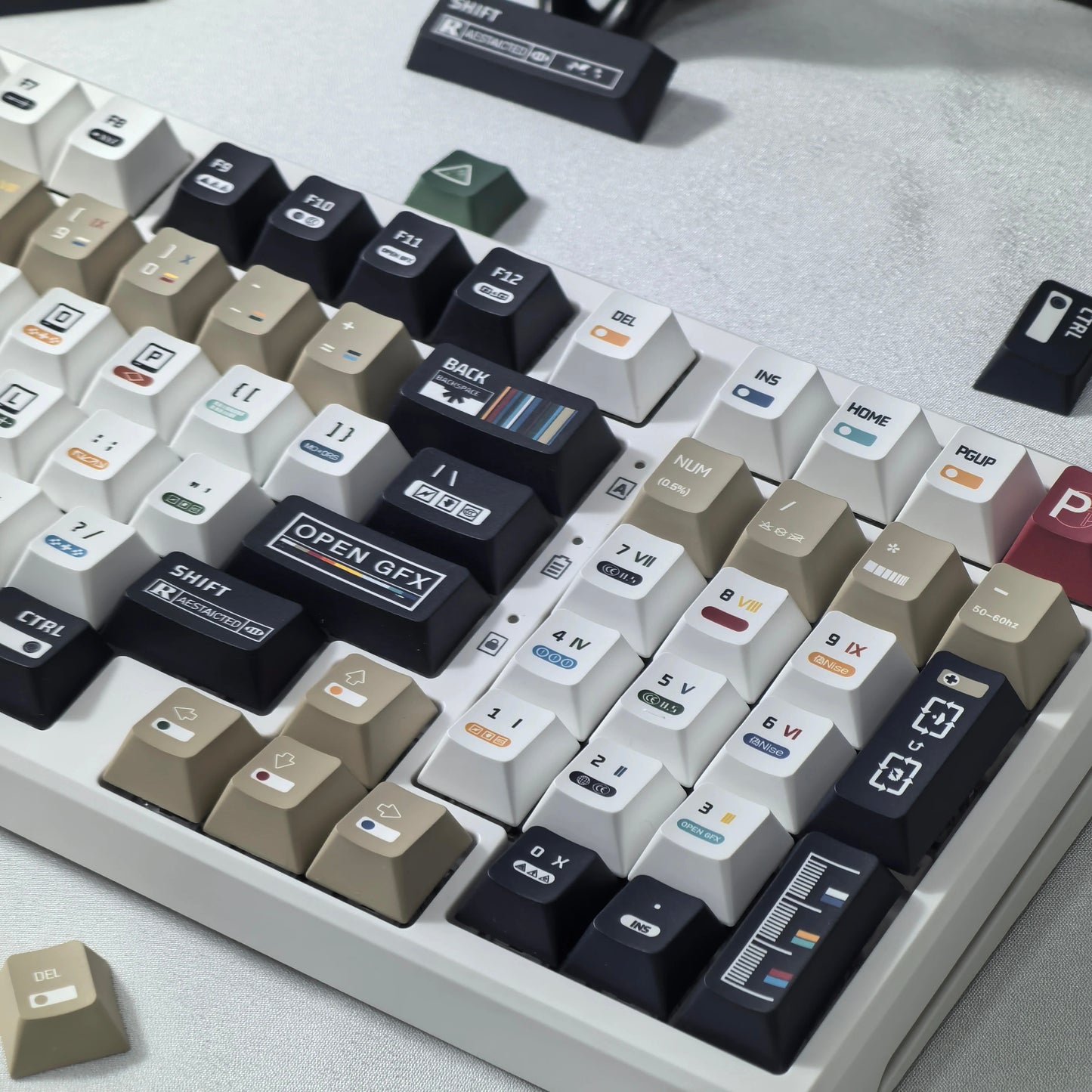 135 Keys Cherry Profile Maximalism Theme PBT Keycap Set - Keebookeys
