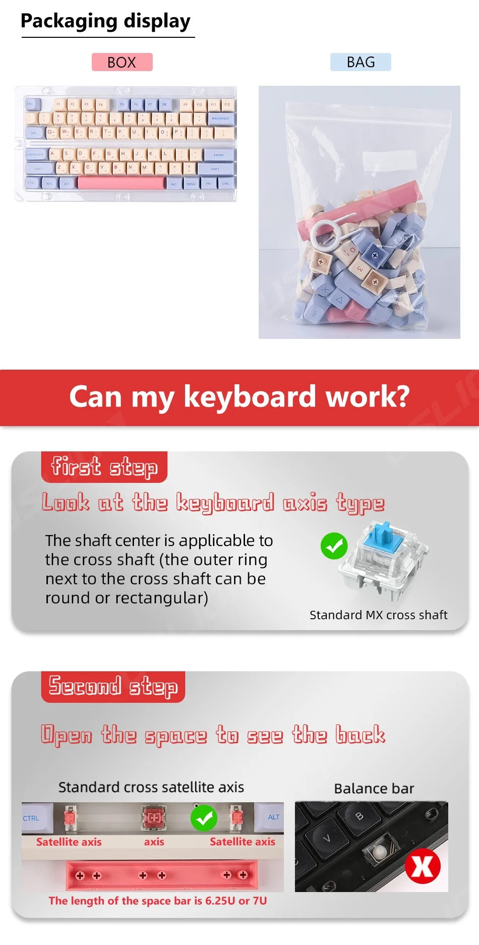 126 Keys Cherry Profile Minimalist PBT Keycaps - Keebookeys