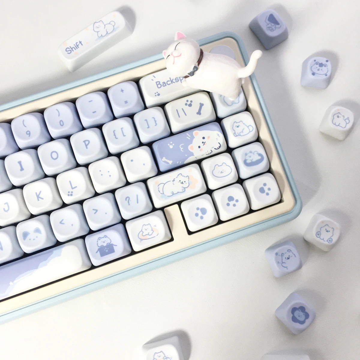 95 Keys Sweet Zoo Series MOA Profile PBT Keycaps - Keebookeys