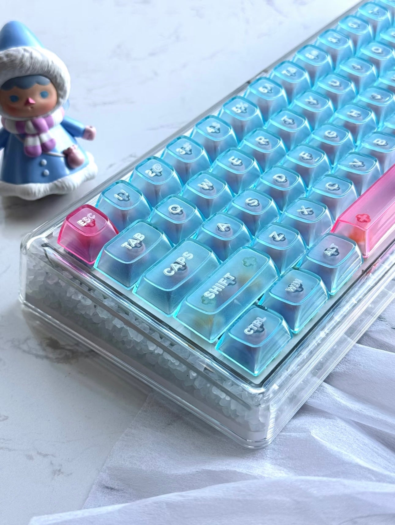 Luminous Glow Stone Keyboard/Base 68 - Keebookeys