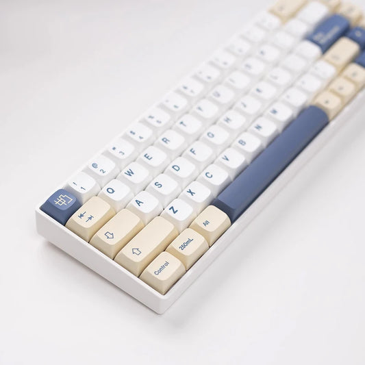 XDA Profile Soymilk Theme Keycaps - Keebookeys