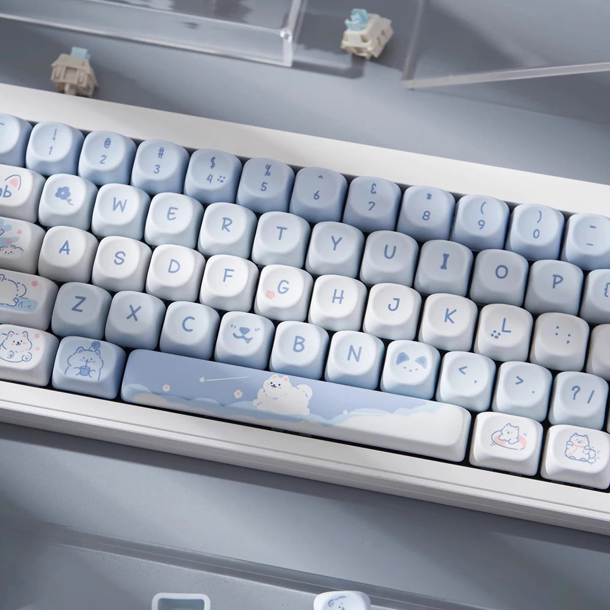 95 Keys Sweet Zoo Series MOA Profile PBT Keycaps - Keebookeys