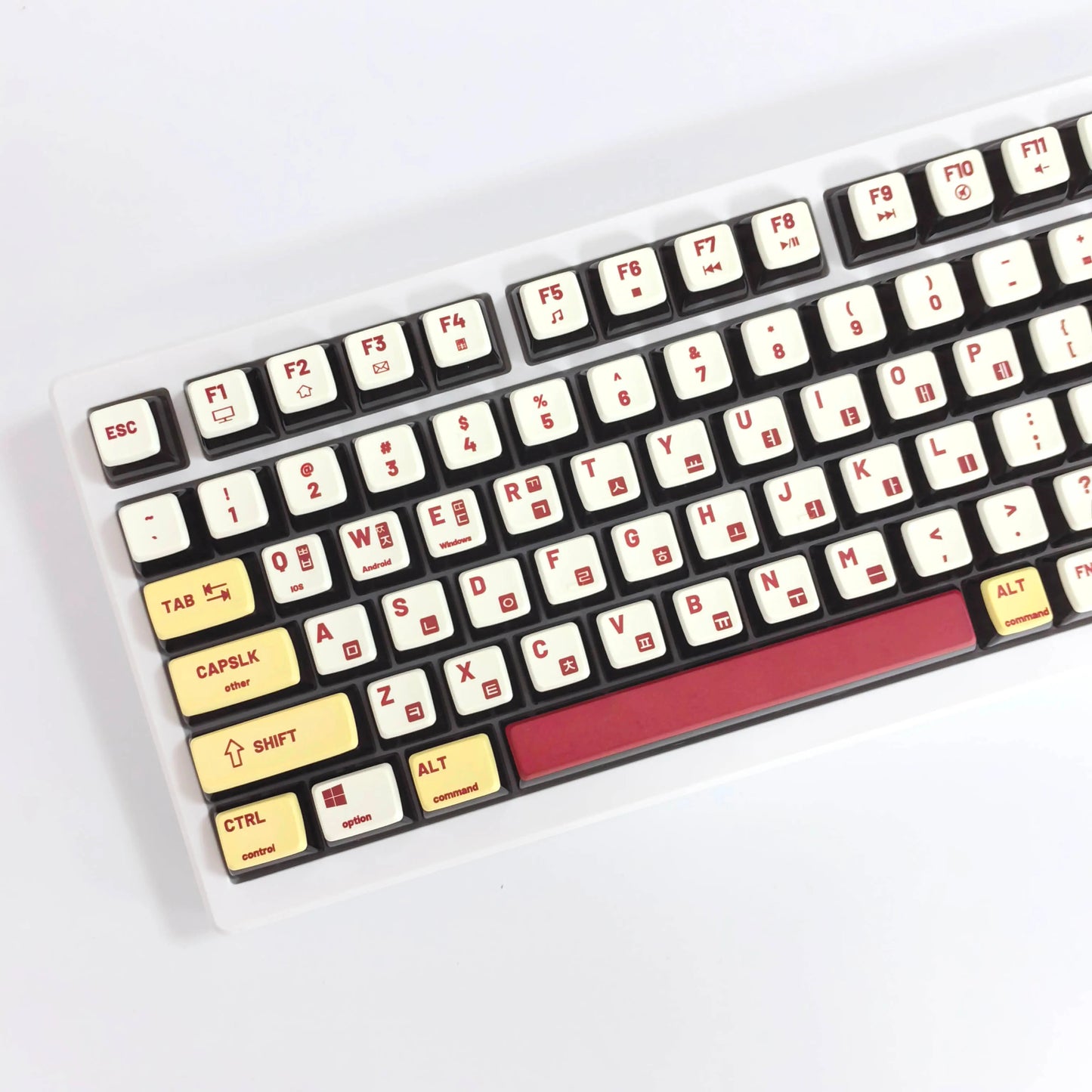 116 Keys ASA Profile Retro Style Pudding Keycaps - Keebookeys