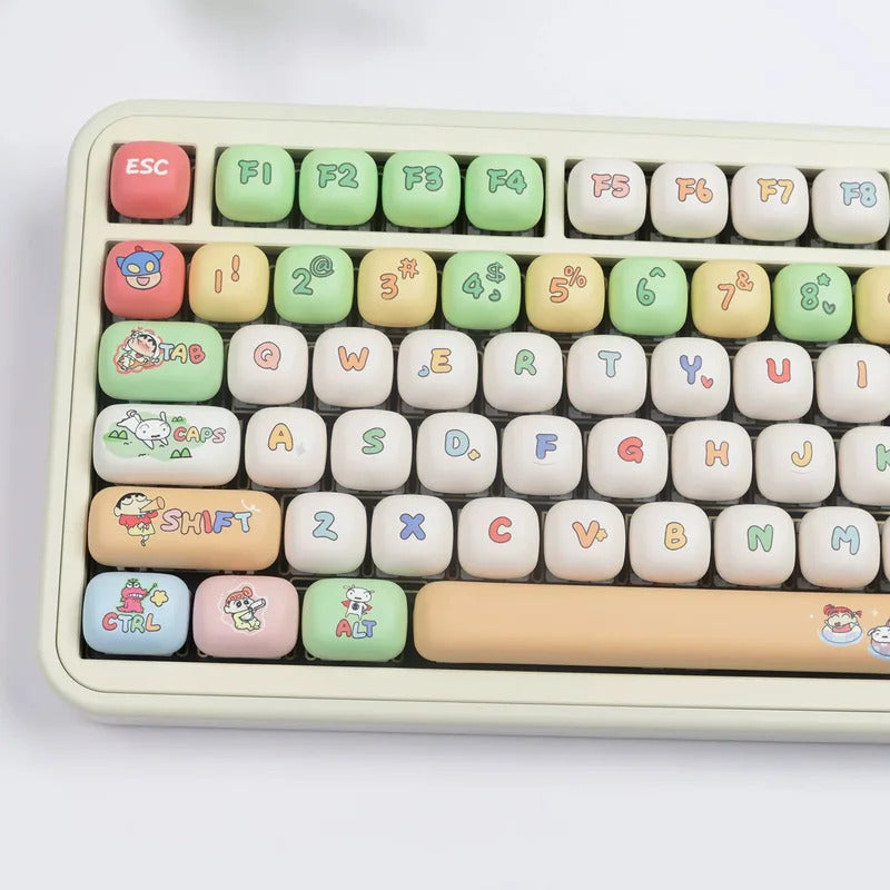 MOG/MOA Profile Crayon Kid Theme Keycaps - Keebookeys