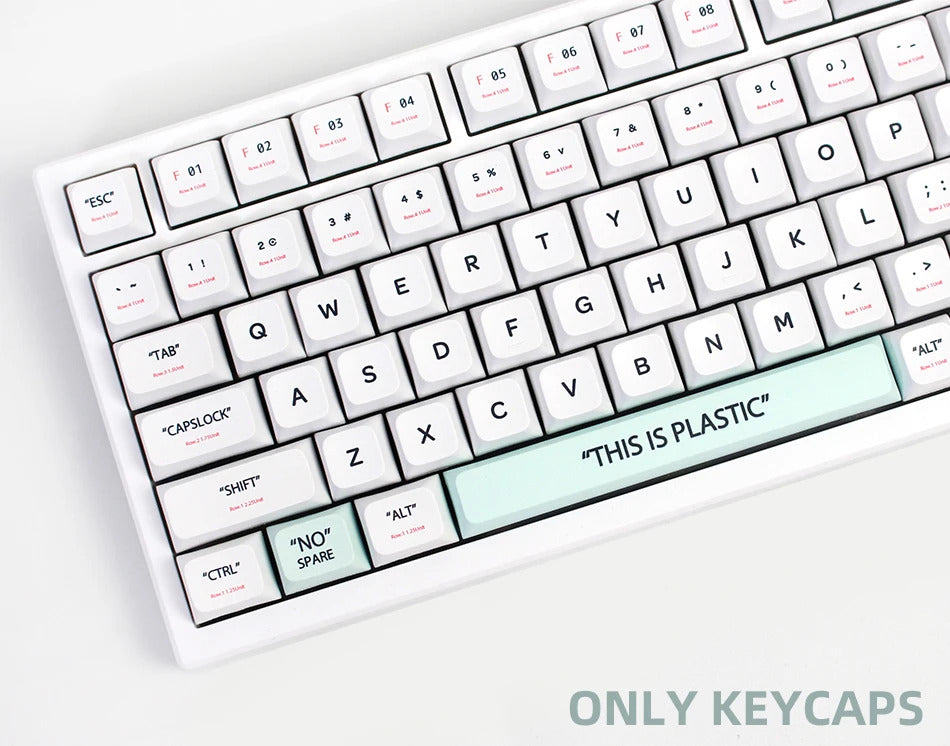 141 Keys XDA Profile Plastic Theme PBT Keycaps - Keebookeys