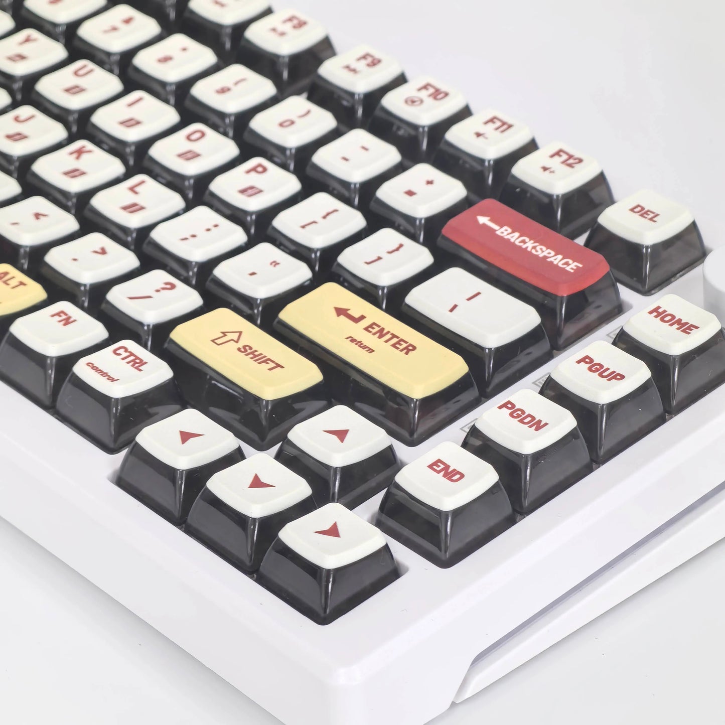 116 Keys ASA Profile Retro Style Pudding Keycaps - Keebookeys