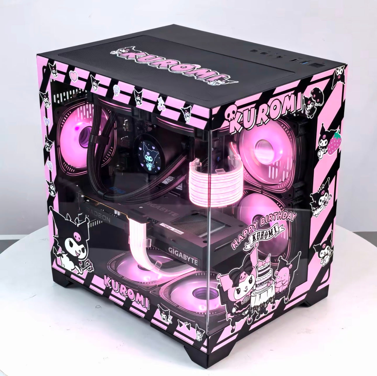 Pre order Kuromi mATX Pc Case - Keebookeys