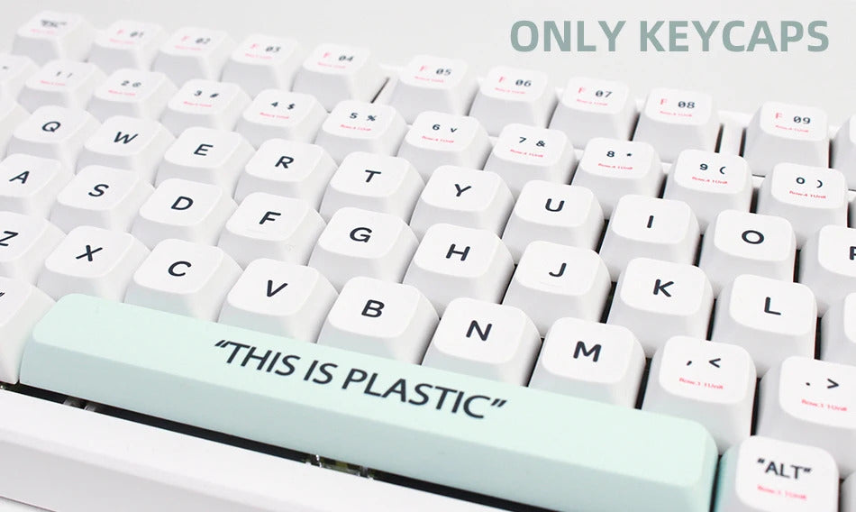 141 Keys XDA Profile Plastic Theme PBT Keycaps - Keebookeys