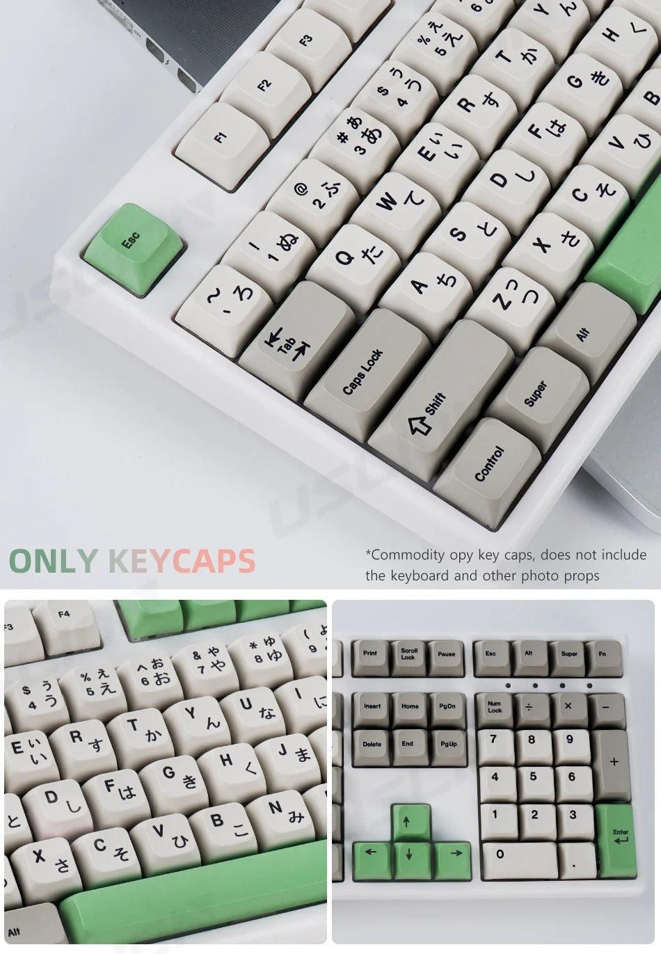 138 Keys Retro Cherry Profile Keycaps - Keebookeys