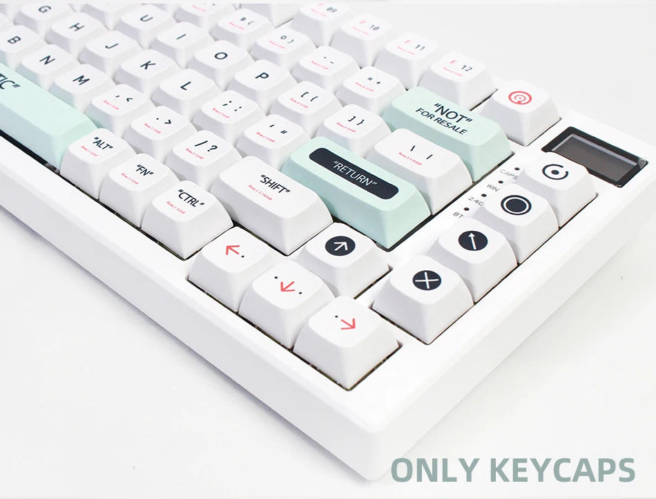 141 Keys XDA Profile Plastic Theme PBT Keycaps - Keebookeys