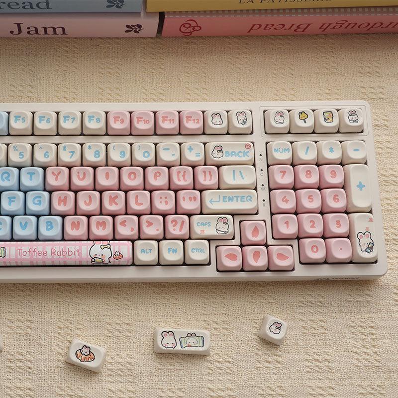 MOA Profile Milk Candy Bunny Keycaps - Keebookeys