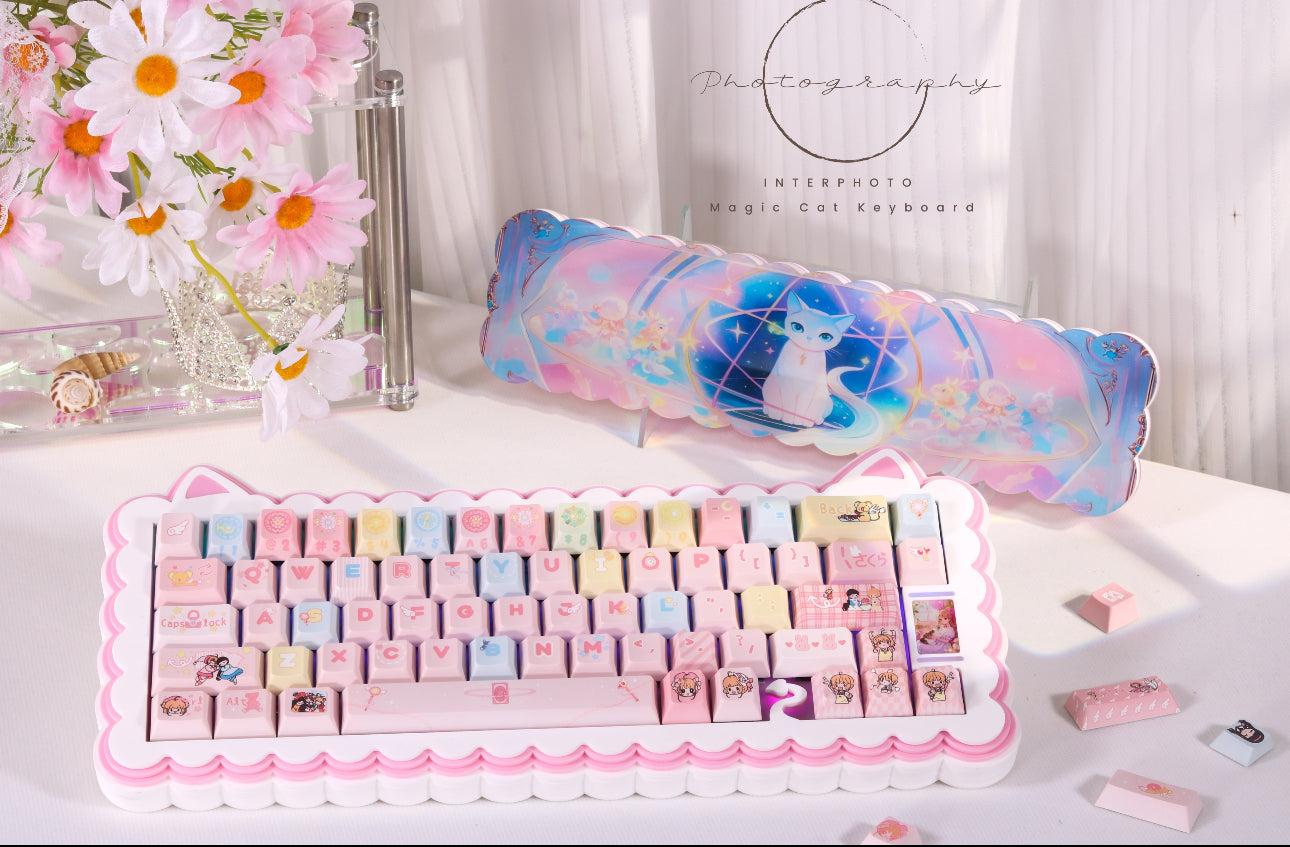 Magic Cat 68 Keyboard Kit With Wrist Rest