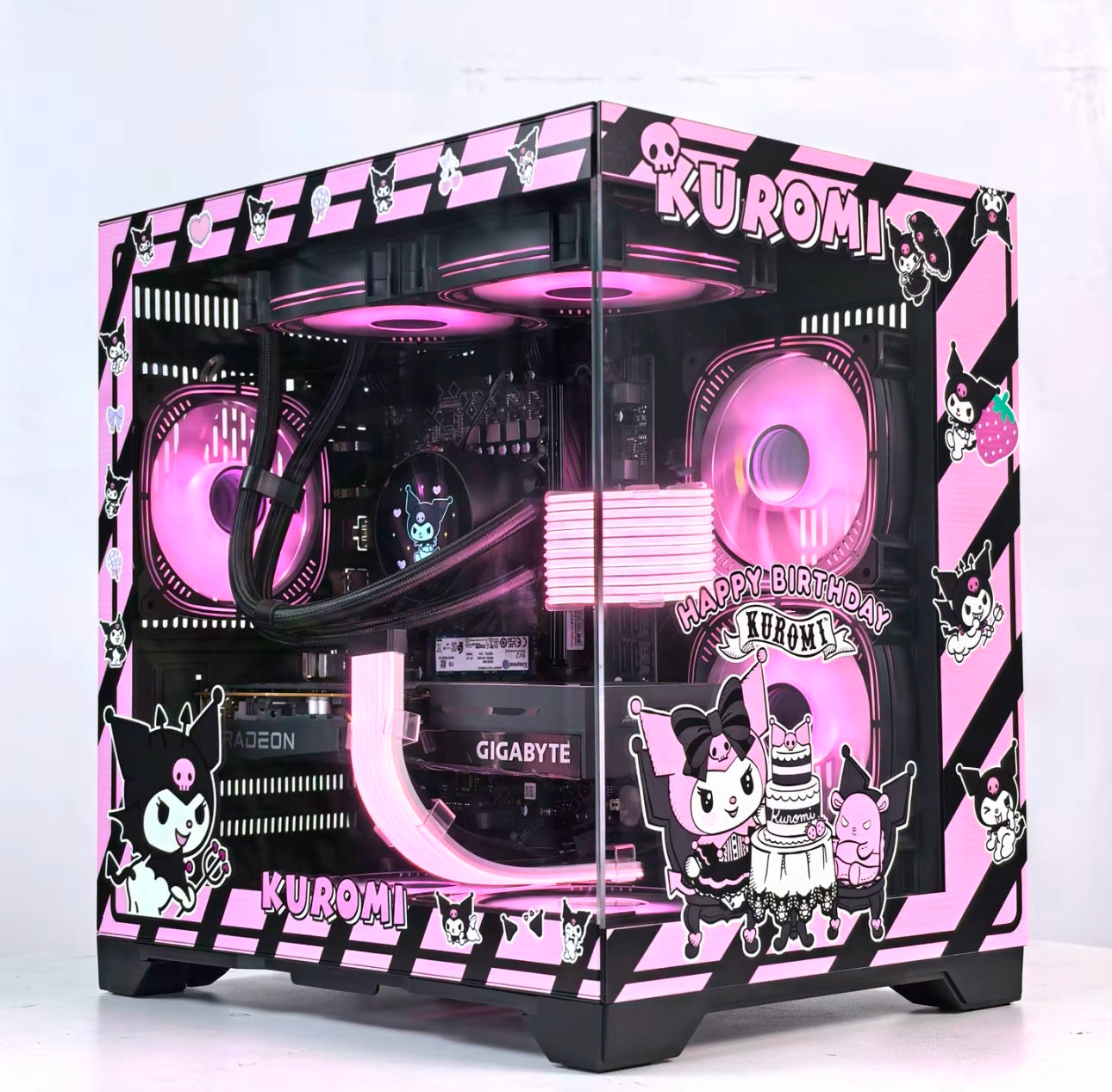 Pre order Kuromi mATX Pc Case - Keebookeys